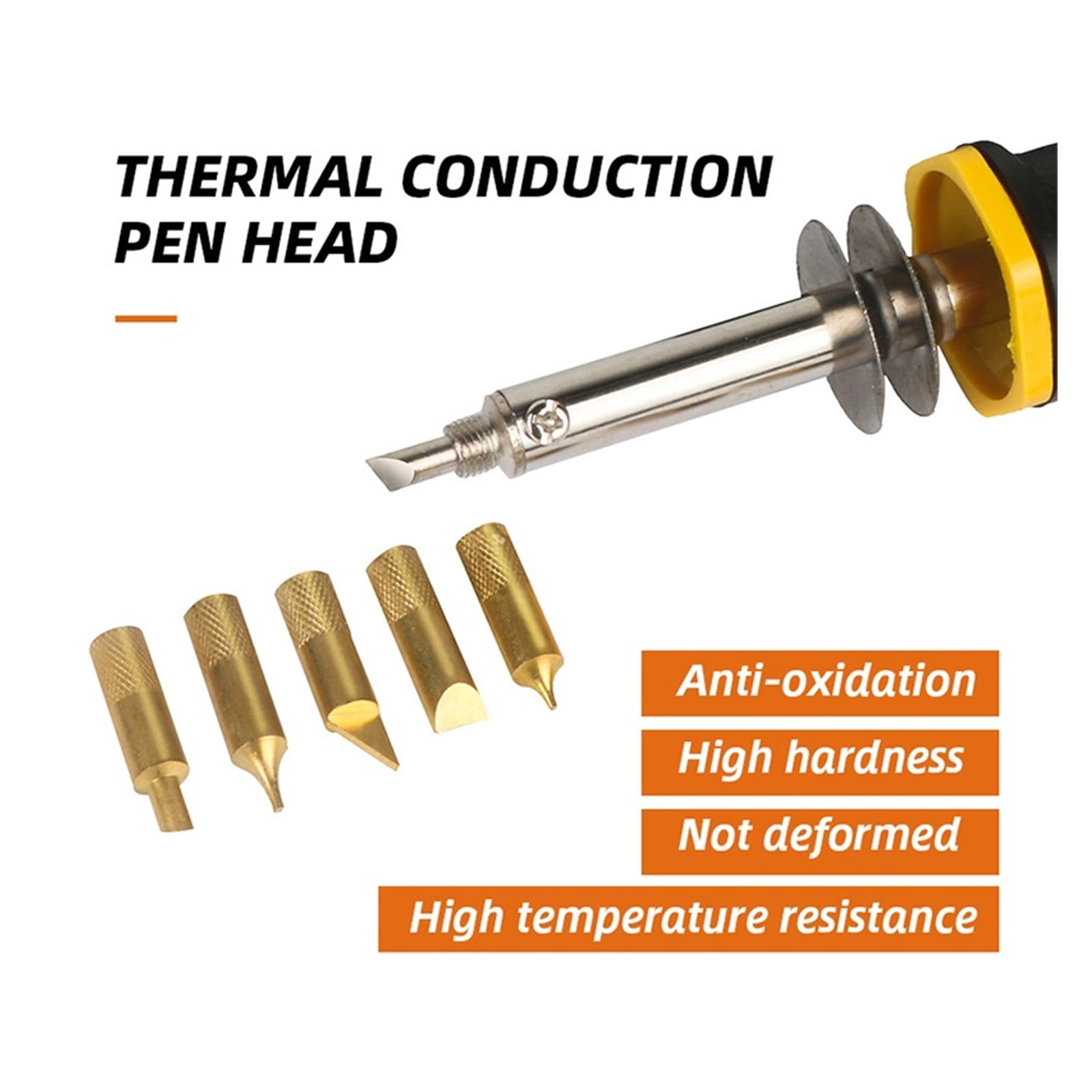 30W Electric Soldering Iron Pen Wood Burning Pen Set Pencil Burner With Brass Tips and Accessories Diy Tools Burning Brush ,Precise Temperature Adjustment