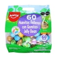 thumbnail image 1 of Amos Huevos de Pascua | Huevitos de Pl&aacute;stico Rellenos con Gomitas Jelly Bean | 60 Piezas | Gomitas &Aacute;cidas Surtidas | Sabores Fresa, Manzana y Frambuesa | Dulces para Fiestas y Re, 1 of 5