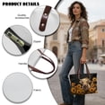 thumbnail image 5 of ZUXONGSY Highland Cow Sunflower Print Tote Bag for Women Lightweight Top Handle Bag Fashion Top Handle Satchel with Zipper for Excursions Shopping, 5 of 6