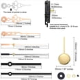 thumbnail image 2 of 2X Movimiento de Reloj de Péndulo de Cuarzo Kit de Movimiento de Bricolaje con 4 Pares de Péndulo de Manos, Mecanismo de Bricolaje Movimientos de Péndulo Reemplazo, 2 of 5