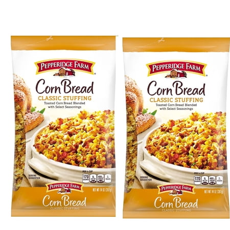 Pepperidge Farm-Corn Bread – Classic Stuffing – Pack of 2 12oz Bags For holiday meals or everyday dinners enjoy Turkey Poultry Casserole | Holiday Thanksgiving Christmas Dinner