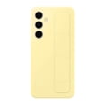 thumbnail image 1 of Funda de silicona para teléfono Samsung Galaxy S24 FE con agarre y soporte, color amarillo, 1 of 9