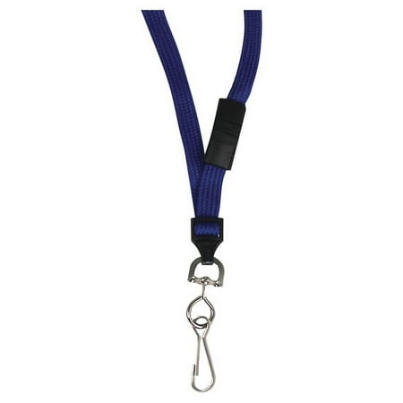C-Line Standard Lanyard with Swivel Hook, Blue, Pack of 12