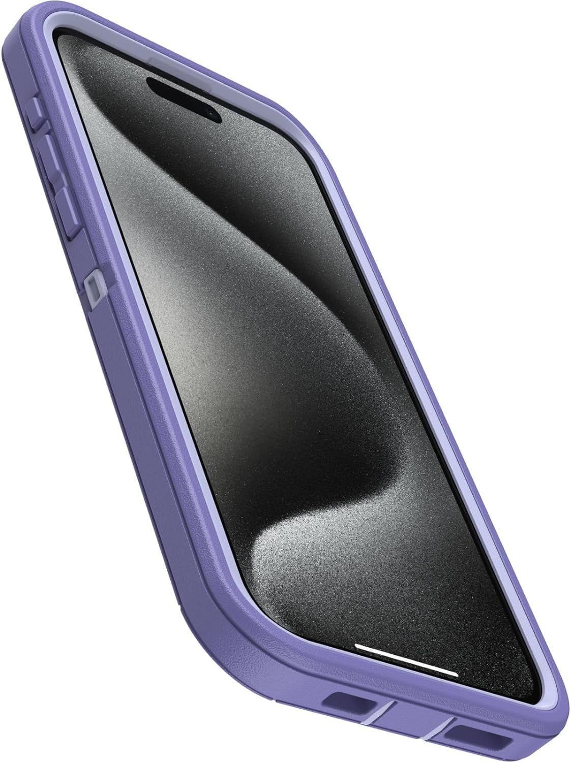 OtterBox iPhone 15 Pro Max (Only) - Defender Series Case - Mountain Majesty (Purple) - Full Case - Microbial Defense Protection - USB-C to USB-C Cable