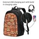 thumbnail image 2 of Balery Brown Owl Mochila con carga USB para hombre y mujer - Mochila impermeable y antirrobo para laptop con puerto USB para viajes, trabajo, 2 of 7