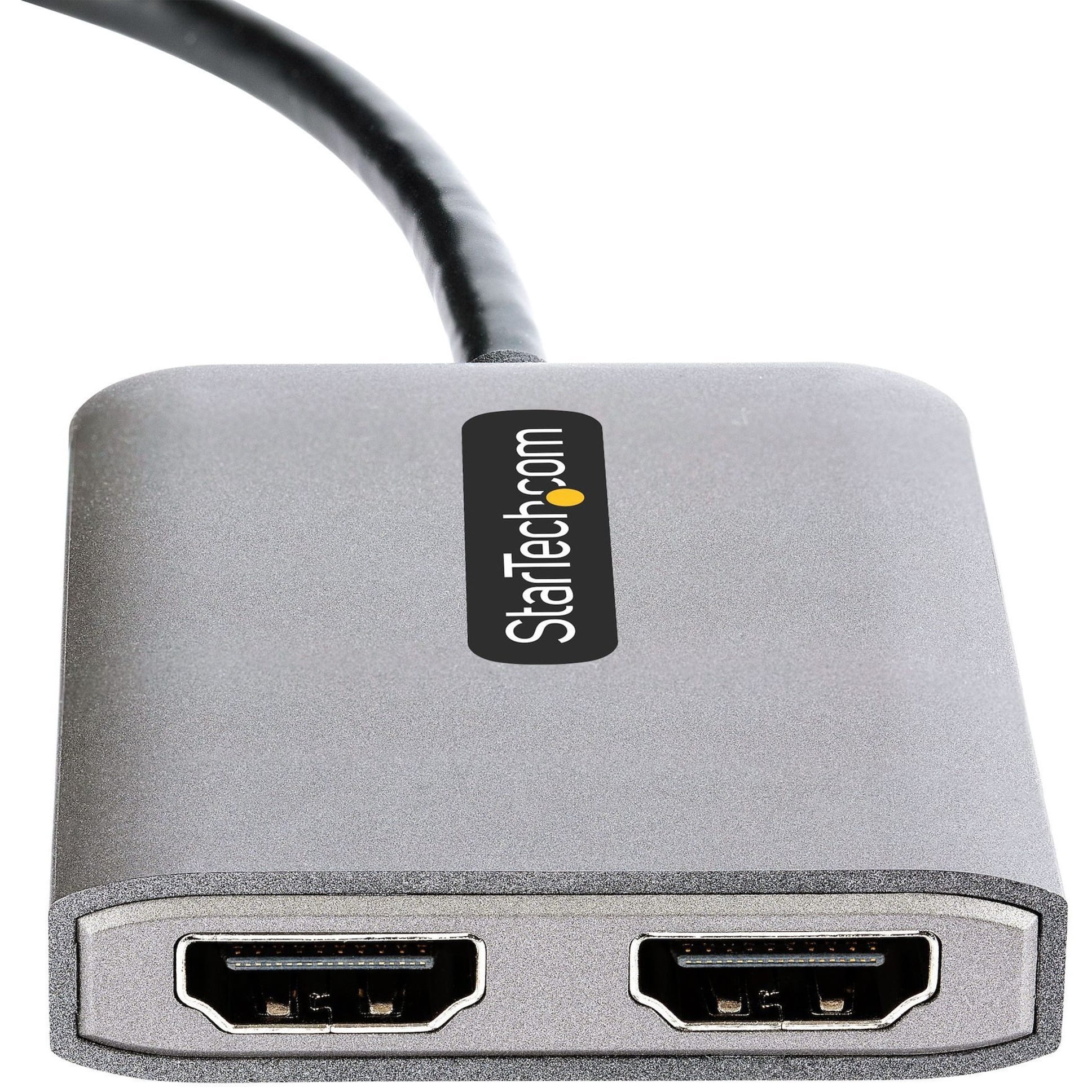 USB-C to Dual HDMI MST HUB, Dual HDMI 4K 60Hz, USB Type C Multi Monitor Adapter for Laptop, 2 Port DP 1.4 MST Hub