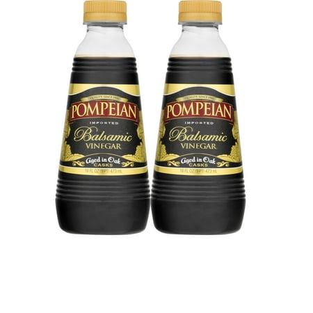 (2 Pack) Pompeian Balsamic Vinegar Aged in Oak 16 Ounce