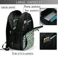 thumbnail image 3 of Yiaed Green Leopard Print Laptop Backpack,Business Travel Durable Laptops Backpack with USB Charging Port,Water Resistant College Computer Bag, 3 of 5