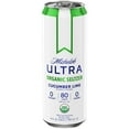thumbnail image 2 of Michelob ULTRA Cucumber Lime Organic Hard Seltzer, 25 fl. oz. 1 Aluminum Can, 4% ABV, 2 of 6