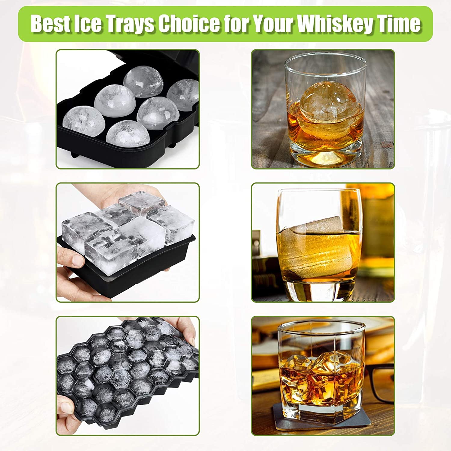 UDIYO Penguin Ice Cube Mold, Fun Shape Ice Cube Tray, Make 4 Cute Penguin  Ice Balls for Whiskey Cocktails Drinks, Silicone Ice Mold Chocolate Mold  with Funnel-type Lid 4Colors Optional 