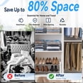 thumbnail image 4 of 20 Pack Vacuum Storage Bags with Electric Pump,Space Saver Bags(6 Small,5 Medium,5 Large,4 Jumbo),Vacuum Sealer Bags for Clothes, Mattress, Blanket, Duvets, Pillows, Comforters,Travel, 4 of 7