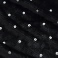 thumbnail image 6 of Superior Fleece Plush Fluffy Soft Blanket, Polka Dot Black, Throw, 6 of 9