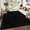 Pure black, variant on 2X6FT Tie-Dye Fluffy Runner Rug, Non-Slip Non-Shedding Plush Shaggy Carpet, Machine Washable Soft Fuzzy Floor Mat for Home Office - White