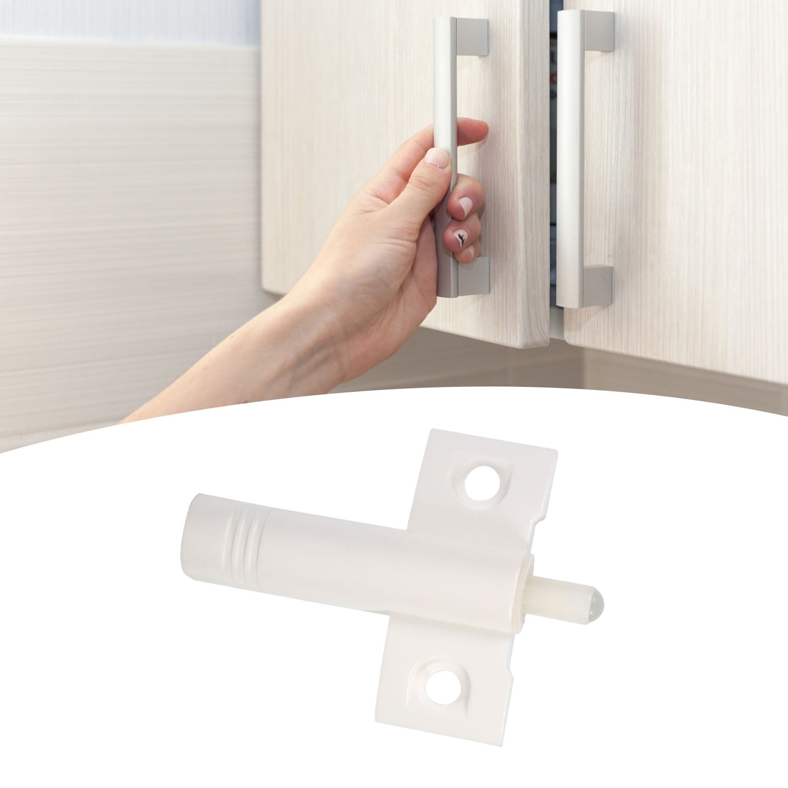 20-Pack ABS Door Damper Buffer – Soft-Close Cabinet & Drawer Closer, Quiet Operation, For Kitchen, Bathroom, And Self-Closing Drawers (White)