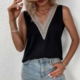 thumbnail image 3 of Camisetas Sin Mangas Cortas Lady Camisole Vest Casual Style Tank Top Vest V Neck Daily Outfit (Negro XXL) Ygjytge para Mujer Negro T M, 3 of 5