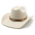 thumbnail image 6 of Celivon Women Men Western Shapeable Wide Brim Sun Hat Cowgirl Hat, 6 of 6