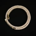 thumbnail image 4 of Celvieroot 4mm 5mm Silver Iced Out Diamond Tennis Chain Necklace for Men Women, Rhinestone Tennis Necklaces for Women and Teens, Tennis and Cuban Link Chains 18-30 Inches, 4 of 8