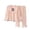 Pink, variant on Little Summer Outfits For Girls Long Sleeve Soft Cloud Two Piece Sleepwear Cute For Kids Gift Sets Size 7-8T