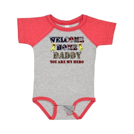 

Inktastic Welcome Home Daddy Gift Baby Boy or Baby Girl Bodysuit