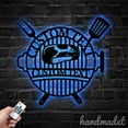 thumbnail image 2 of Handmadetneonsign BBQ Metal Wall Art Light, Grill Barbecue Metal Sign Wall Decor, Restaurant Metal Decor 59486, 2 of 5