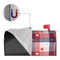 thumbnail image 5 of Xecao Heart Plaid for Mailbox Cover with Magnetic Strips, Waterproof and Sunscreen, Adds a Decorative Touch to Your Garden Yard., 5 of 9