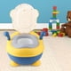 thumbnail image 4 of Asiento de entrenamiento para ir al baño Sincero Inodoro portátil para bebés diseño de mono amarillo, 4 of 10