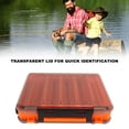 thumbnail image 4 of Fishing Tackle Box, Tackle Storage Organizer Double Sided Large Capacity Strong PP  For Outdoor, 4 of 8