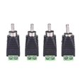 thumbnail image 5 of 4 Pcs Speaker Wire Cable To Audio Male Rca Connector Adapter Jack Plug Professional Design Shytmv, 5 of 5