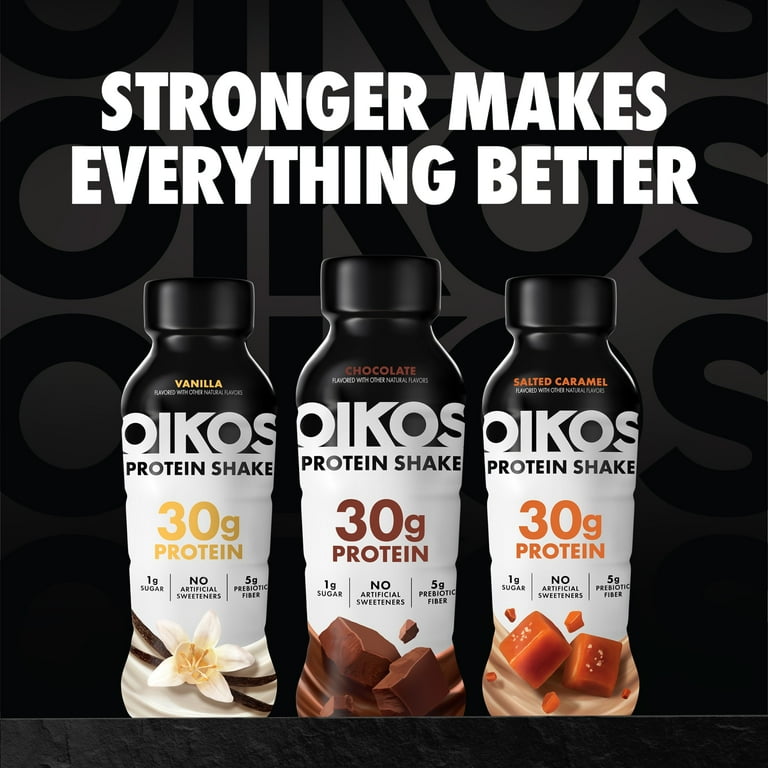Oikos Protein Shake, Shelf Stable, Chocolate, 30g Protein, 12 fl