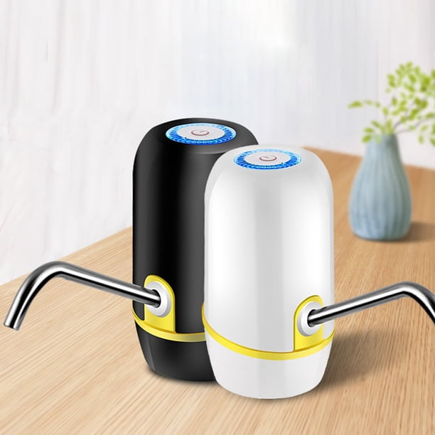 Fiudx Dispensador de Agua para Botellas de 5 Galones, Bomba Recargable Por Usb, Diseño Portátil y Fácil de Usar, Flujo de Agua Rápido, Sin Bpa, Ideal para Acampar Al Aire Libre, Apto para Contenedore