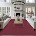 thumbnail image 4 of Red Solid Color Area Rugs Collection 6'x9', Aesthetics Contemporary Luxury Non Slip Indoor Rectangle Throw Runner Rug Floor Mat Carpet for Living Room Dining Table Bedroom Nursery, 4 of 9