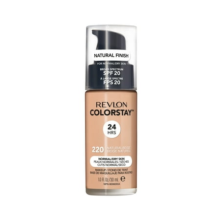 Revlon ColorStay Makeup for Normal/Dry Skin with SPF 20 - 220 Natural Beige - 1 fl oz