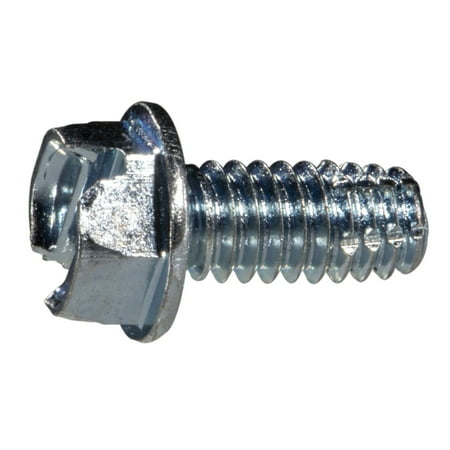

#12-24 x 1/2 Zinc Hex Washer Head Type F Sheet Metal Screws (25 pcs.)