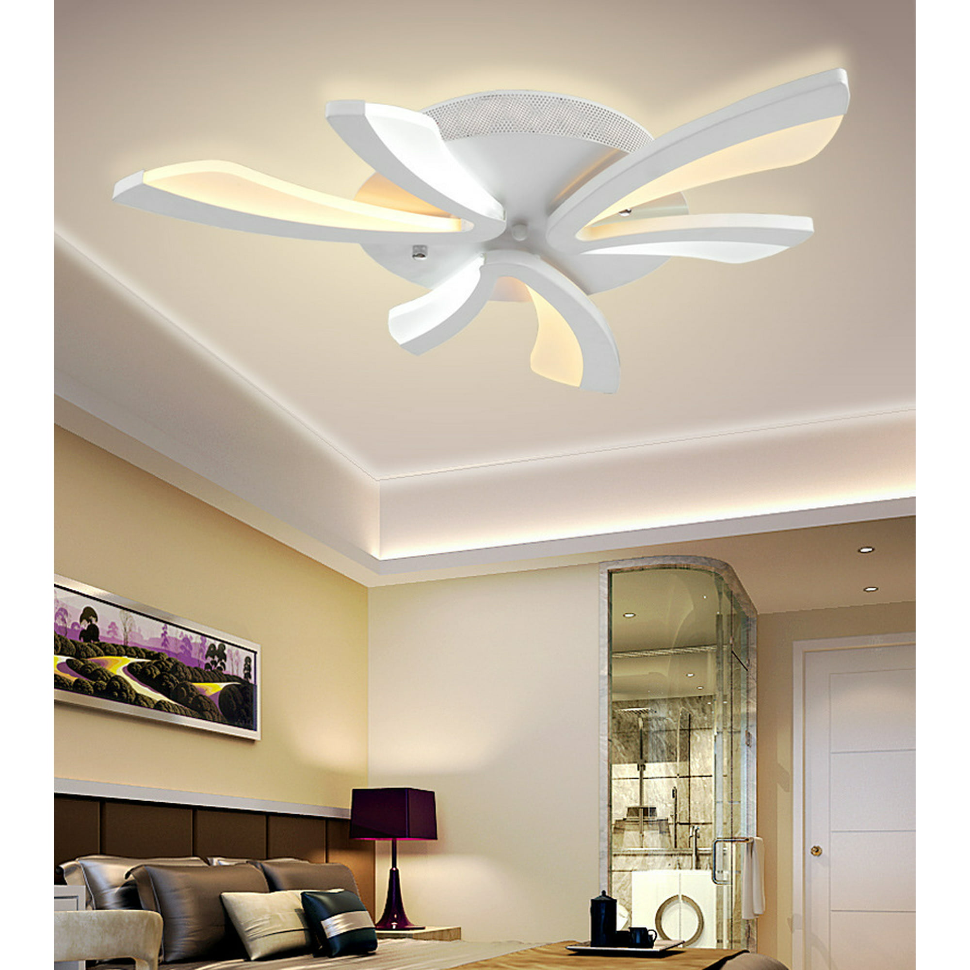 Led Ceiling Light Fixture With Remote Control