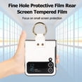 thumbnail image 5 of Allytechgroup Galaxy Flip 4 Case with Ring Holder Stand, Premium PU Leather Stylish Shockproof Anti-Scratch Portable Phone Case Cover for Samsung Galaxy Z Flip 4, White, 5 of 9