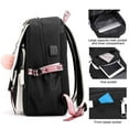 thumbnail image 4 of Kuromi Backpack Cute Hello Kitty Laptop Travel Backpack Cartoon Daypack, 4 of 8