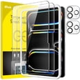 thumbnail image 1 of JETech Protector de Pantalla para iPad Pro 11 Pulgadas M5/M4 (2025/2024) con Protector Lente C&aacute;mara, Marco de Instalaci&oacute;n F&aacute;cil, Mica Cristal Vidrio Templado Anti-Ara&, 1 of 6