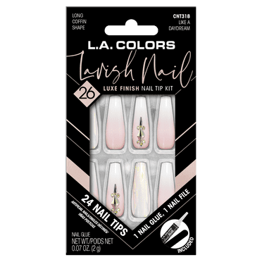 L.A. COLORS Lavish Nail Tip, Daydream, 26 Piece