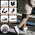 thumbnail image 4 of Paquete de 6 pares de almohadillas para el talón, protector de zapatos para hombres y mujeres, autoadhesivas, para la parte posterior del talón, demasiado grandes, de cuero, color negro, G, 4 of 5