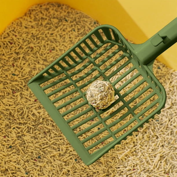 Pala para Arena de Gatos, Artefacto para Palear Excrementos de Gran Tamaño y Finos, Pala Especial para Arena de Gatos, Adecuada para La Limpieza de Excrementos de Gatos En Cajas de Arena.