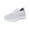 Gray, variant on Men's Thick Cushion Knit Wide Width Sock Sneakers, Slip On Breathable Walking Shoes with Bouncy Sole