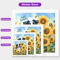 thumbnail image 5 of Border Collie Hello Summer Sunshine Sunflowers Spring Retro Vintage Vinyl Sticker Borders Dog Lovers Gifts Idea Waterproof Decal Art Decor - 00008, 5 of 5
