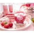 thumbnail image 5 of Sanrio Hello Kitty Strawberry Sip Stemless Wine Glass | Holds 20 Ounces, 5 of 6