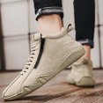 thumbnail image 6 of NOKIO Casual Ankle B𝗈𝗈𝑡𝑠 for Men Side Zipper High Top L𝗈afers Lightweight Non-S𝗅ip Che𝗅sea Shoes Breathable Wide Width Sneakers Comfortable Fashion Outdoor Footwear, 6 of 7