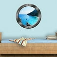 thumbnail image 2 of VWAQ Ocean Porthole Wall Decal Nature Sea View Window Sticker Peel and Stick Mural PO7, 2 of 3
