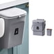 thumbnail image 4 of Cubo de basura de plástico, cubo de basura de cocina, armario colgante de pared, cubo de basura colgante con tapa automática para puerta de casa, Gris Macarena bote de basura de cocina, 4 of 7
