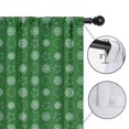 thumbnail image 4 of Blackout Kids Curtains,Green Christmas Snowflake Pattern Childrens Insulated Curtains Set Of 2,Bedroom Essentials,Toddler Room Decor 52"x84", 4 of 5