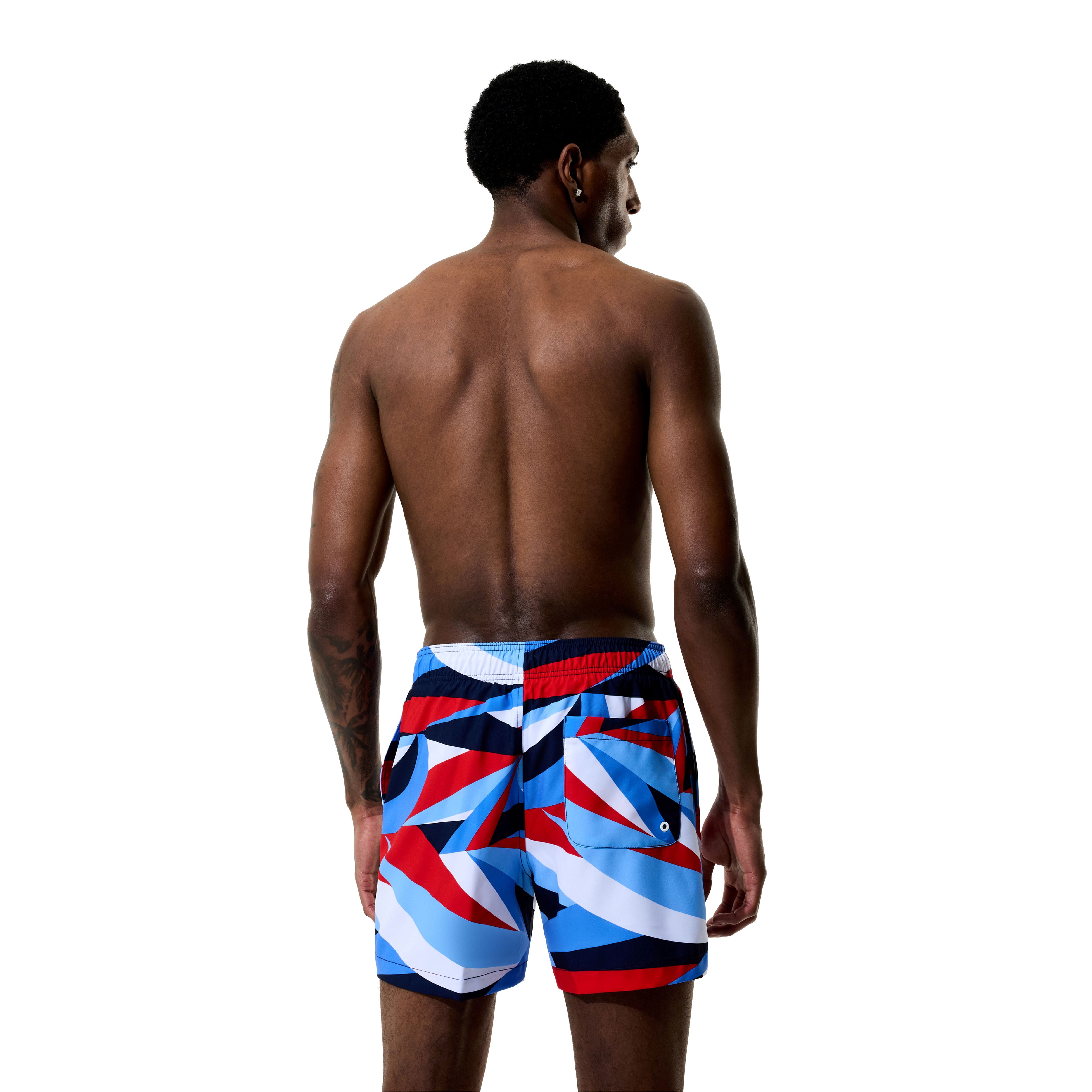 Speedo Men's 5.5" Printed Volley with Comfort Brief Liner, Sizes S-XXL