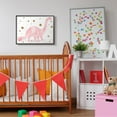 thumbnail image 2 of Stupell Industries Pink Dinosaur Gold Stars Kids Design Framed Wall Art by Daphne Polselli, 2 of 6