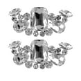 thumbnail image 1 of Shisuyan Rhinestone Shoe Clips 2Pcs 2.8X1.2X0.4In Imitation Crystal, 1 of 8